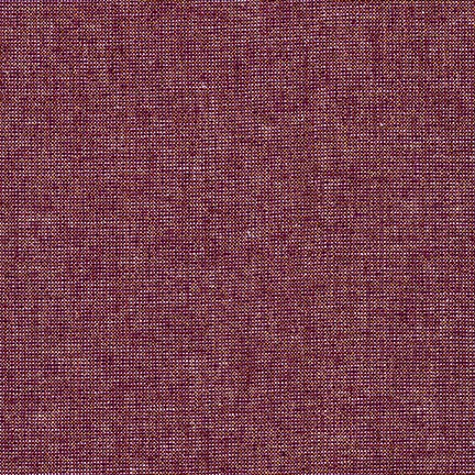 Essex Yarn Dyed Metallic, Burgundy, per half-yard
