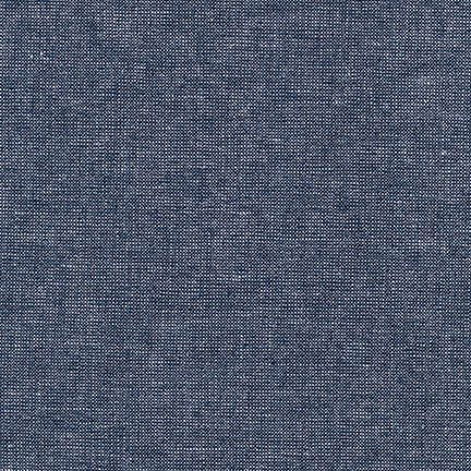 Essex Yarn Dyed Metallic, Midnight, per half-yard