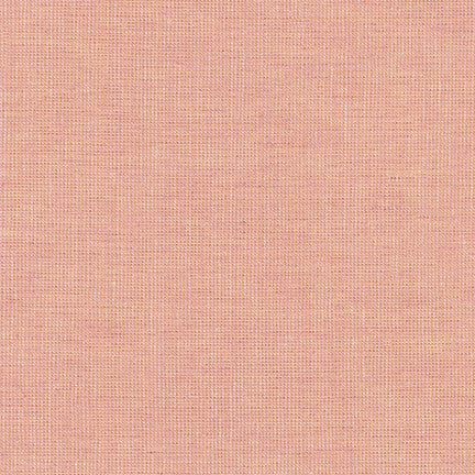 Essex Yarn Dyed Metallic, Rose, per half-yard