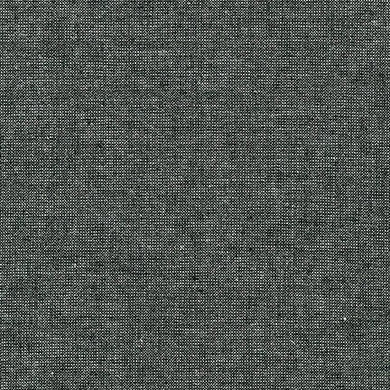 Essex Yarn Dyed Metallic, Ebony, per half-yard