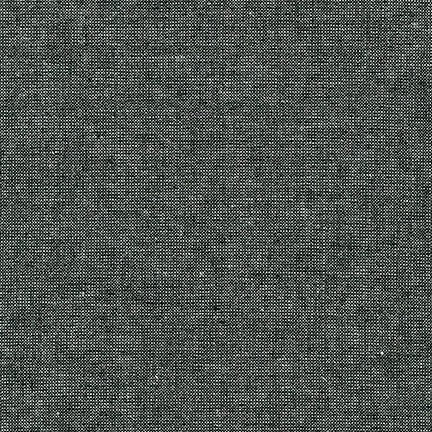 Essex Yarn Dyed Metallic, Ebony, per half-yard