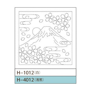 Olympus #H-1012, #H-4012 Hana-Fukin Sashiko, Fuji & Sakura (White OR Light Blue)