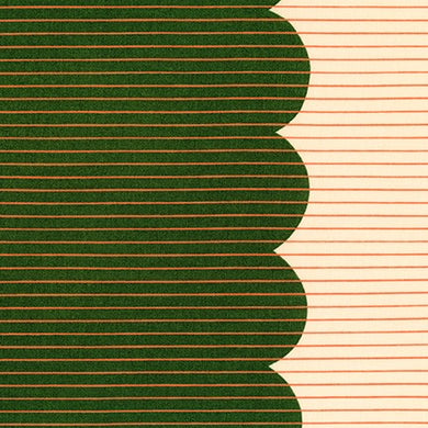 Harriot, Scallop Single Border in Basil, 44