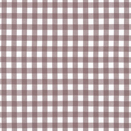 Kitchen Window Wovens, Small Gingham in Mauve, per half-yard