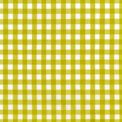 Kitchen Window Wovens, Small Gingham in Pickle, per half-yard