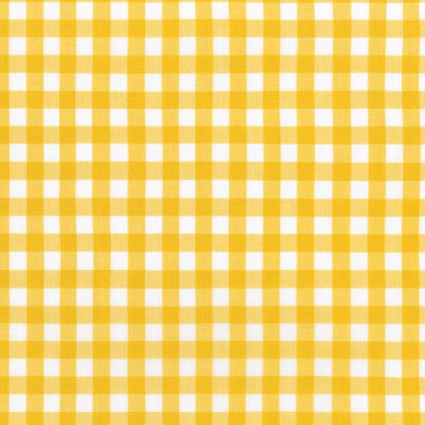 Kitchen Window Wovens, Small Gingham in Grellow, per half-yard