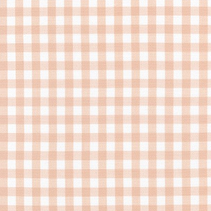 Kitchen Window Wovens, Small Gingham in Lingerie, per half-yard