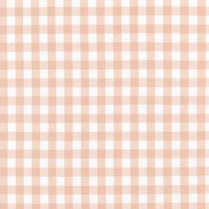 Kitchen Window Wovens, Small Gingham in Lingerie, per half-yard