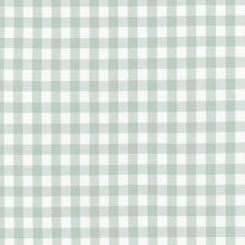 Load image into Gallery viewer, Kitchen Window Wovens, Small Gingham in Desert Green, per half-yard