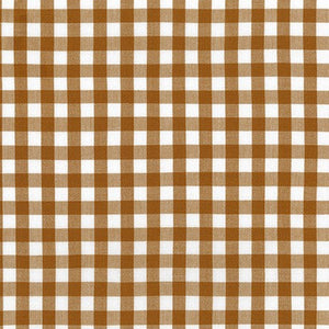 Kitchen Window Wovens, Small Gingham in Roasted Pecan, 47" (End of Bolt)