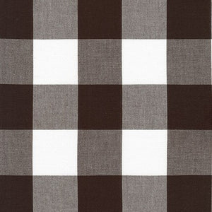 Kitchen Window Wovens, Large Gingham in Espresso, per half-yard