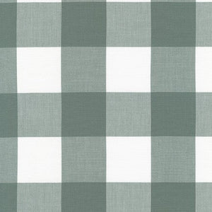 Kitchen Window Wovens, Large Gingham in Shale, per half-yard