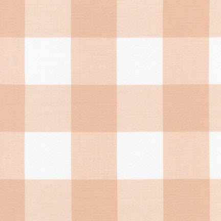 Kitchen Window Wovens, Large Gingham in Lingerie, per half-yard