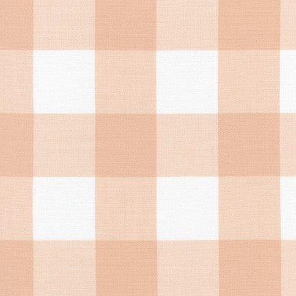Kitchen Window Wovens, Large Gingham in Lingerie, per half-yard