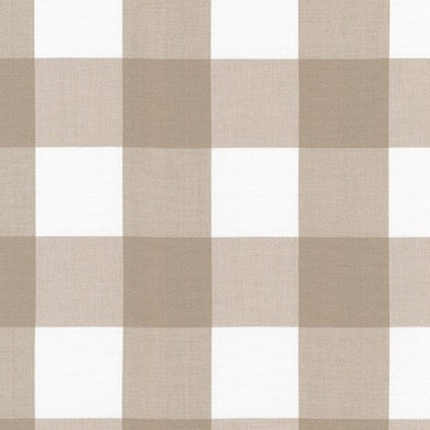 Kitchen Window Wovens, Large Gingham in Doeskin, per half-yard