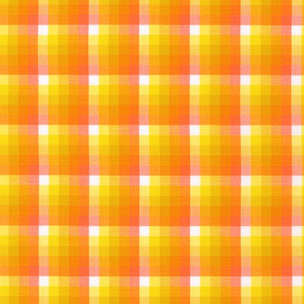 Kitchen Window Wovens, Gradient in Orangeade, per half-yard