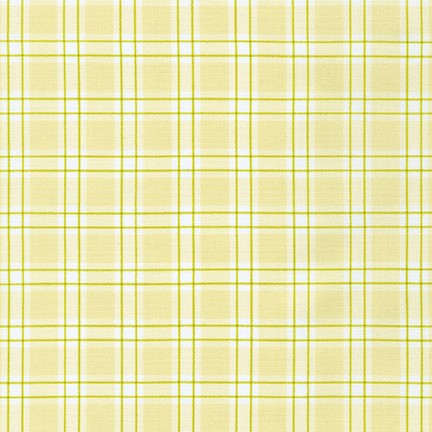 Kitchen Window Wovens, Plaid in Meringue, per half-yard