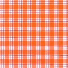 Load image into Gallery viewer, Kitchen Window Wovens, Plaid in Orangeade, per half-yard
