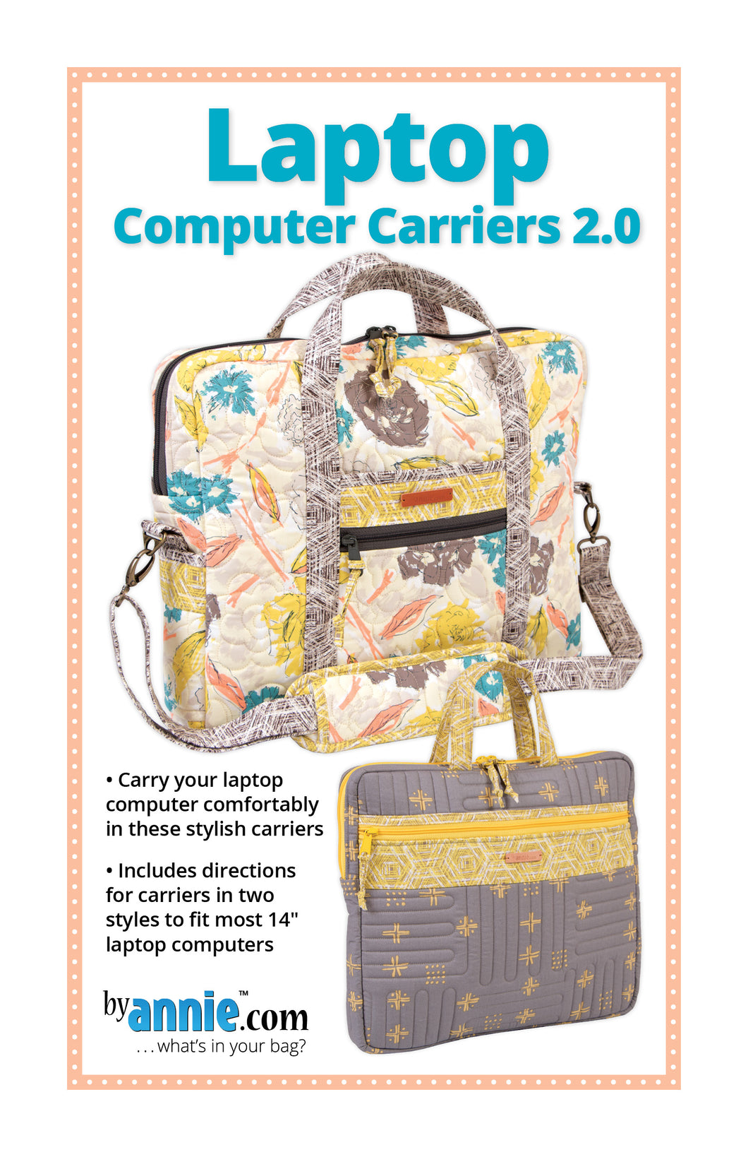 Laptop Computer Carriers 2.0, Patterns by Annie