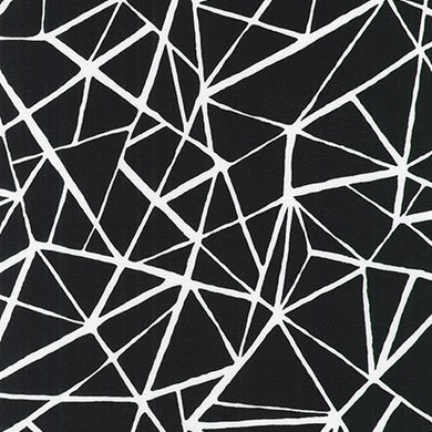 Geometric in Black, by Pen and Ink, per half-yard