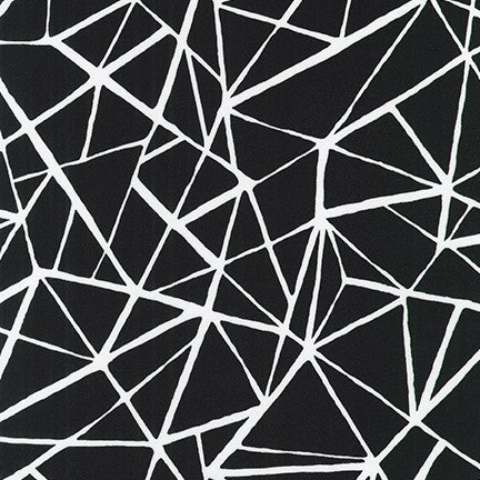 Geometric in Black, by Pen and Ink, per half-yard