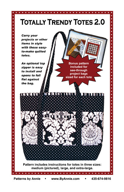 Totally Trendy Totes 2.0, Patterns by Annie