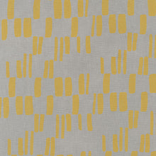 Load image into Gallery viewer, Quarry Trail, Block Print in Pewter, Essex Cotton/Linen Blend per half-yard