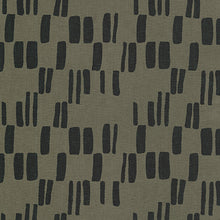 Load image into Gallery viewer, Quarry Trail, Block Print in Pepper, Essex Cotton/Linen Blend per half-yard
