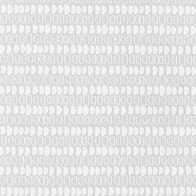 Quarry Trail, Half Moons in Silver, Essex Cotton/Linen Blend per half-yard