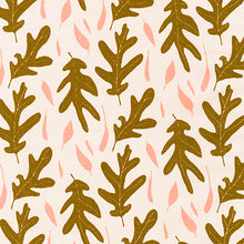 Load image into Gallery viewer, Quarry Trail, Falling Leaves in Champagne, Essex Cotton/Linen Blend per half-yard