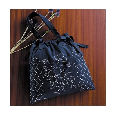 Olympus Sashiko Kit - 2 ways: Mini Tote or Cafe Apron (Asanoha