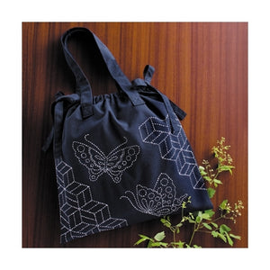 Olympus #SK-257 Japanese Sashiko Shoulder Bag Kit (Butterfly and Parquet)