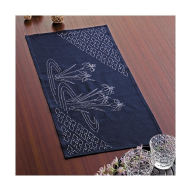 Ready To Stitch ** Olympus #SK-260 Japanese Sashiko Table Runner Kit – Ayame and Well Frame