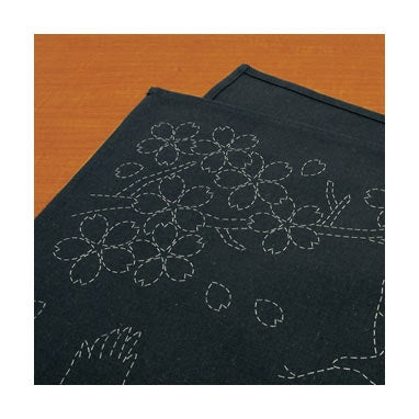 Ready To Stitch ** Olympus #SK-291 Japanese Sashiko Table Runner Kit – Fuji and Seven Treasures