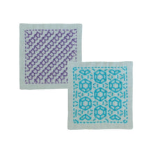 Load image into Gallery viewer, Olympus Japanese Hitomezashi Sashiko Coasters Kit (set of 2) - Select Design