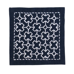 Olympus Japanese Hitomezashi Sashiko Coasters Kit (set of 2) - Select Design