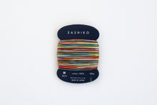 Load image into Gallery viewer, Daruma Sashiko Thread (Thin Type) – 8-colour Variegated in 40m Card Bobbin, 2 colours available