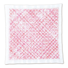 Load image into Gallery viewer, Olympus #SK-376 Japanese Sashiko Hitomezashi, Hana-Fukin Sashiko Sampler - Hitomezashi Kit - Rose Garden (White)