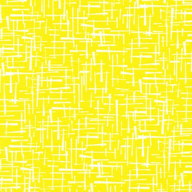 Violet Craft Modern Classics, Hatch in Acid Lime, per half-yard