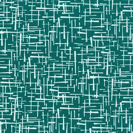 Violet Craft Modern Classics, Hatch in Emerald, per half-yard