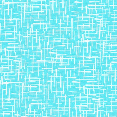 Violet Craft Modern Classics, Hatch in Azure, per half-yard