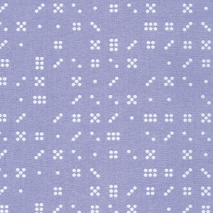 Violet Craft Modern Classics, Domino Dice in Lilac, per half-yard