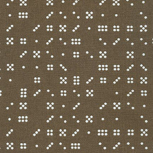 Violet Craft Modern Classics, Domino Dice in Bison, per half-yard