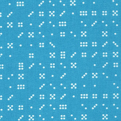 Violet Craft Modern Classics, Domino Dice in Seascape, per half-yard