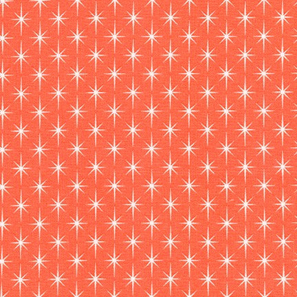 Violet Craft Modern Classics, Stars in Orangeade, per half-yard