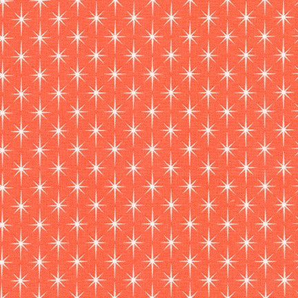 Violet Craft Modern Classics, Stars in Orangeade, per half-yard