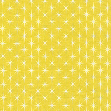 Violet Craft Modern Classics, Stars in Banana Pepper, per half-yard