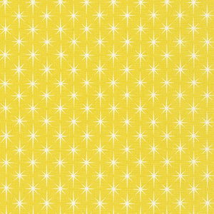 Violet Craft Modern Classics, Stars in Banana Pepper, per half-yard