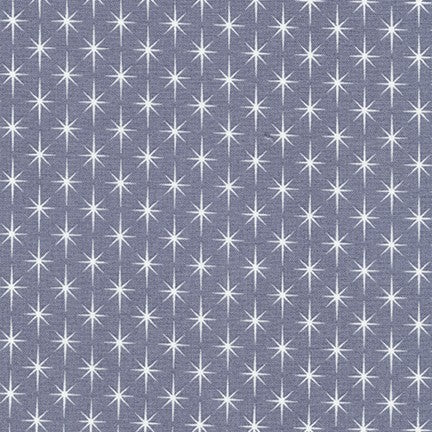 Violet Craft Modern Classics, Stars in Slate, per half-yard