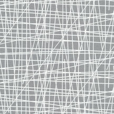 Violet Craft Modern Classics, Lines in Grey, per half-yard